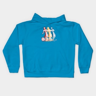 Hula Dancer Tri-Color Design Kids Hoodie